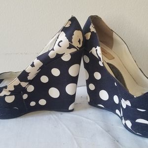 KENZO platform polkadot and floral sandals